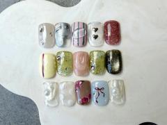 フット【IZUMI☆定額デザインネイル】ケア無料◎60分 ¥11,500